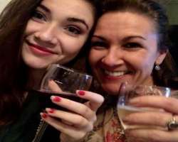 Arabella Morton consuming alcohol